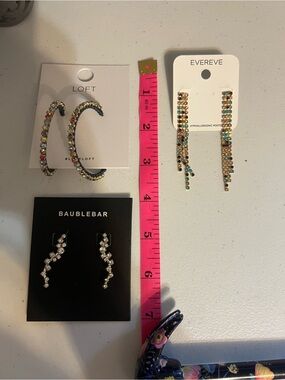 NWT Set of 3 sparkly earrings